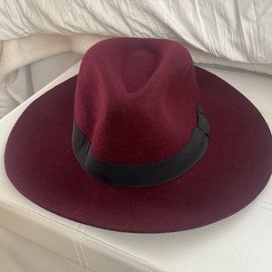 Burgundy Fedora